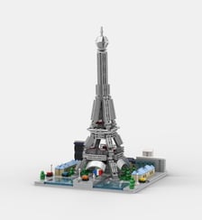Jeu de construction - Tour Eiffel - Petit Modèle Brixies Plus