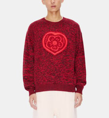 Pull droit en coton mélangé signature Kenzo