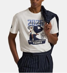 T-shirt droit imprimé Wimbledon Polo Ralph Lauren