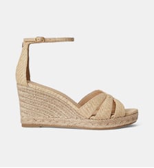 Espadrilles compensées signature Lauren Ralph Lauren