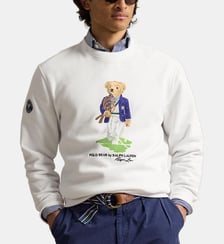 Sweat droit imprimé signature Polo Ralph Lauren