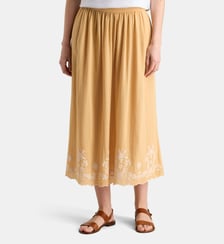 Jupe longue Etamine broderies  Galeries Lafayette
