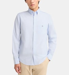 Chemise droite à carreaux vichy en coton Gant
