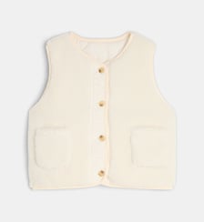 Veste sans manches Toudou réversible façon sherpa Cadet Rousselle