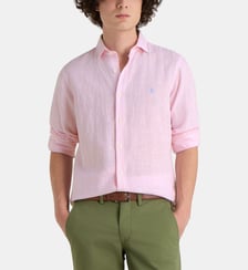 Chemise custom fit rayures seersucker lin coton Polo Ralph Lauren