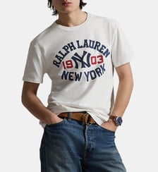 T-shirt droit signature Polo Ralph Lauren