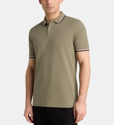 Polo droit signature en coton piqué Eden Park