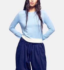 Pull droit col rond en laine From Future