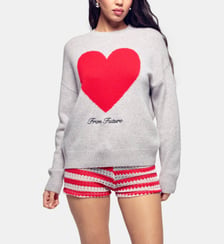 Pull droit col rond en cachemire From Future