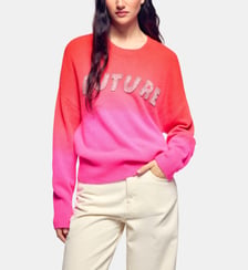 Pull droit col rond en cachemire From Future