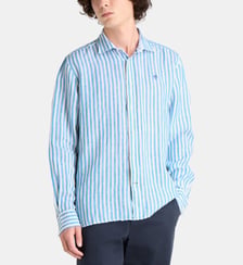 Chemise droite rayée en lin North Sails