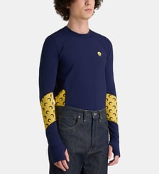 T-shirt droit Athleisure stretch Marine Serre