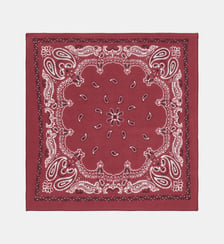 Foulard bandana Twin motif cachemire en coton bio Galeries Lafayette