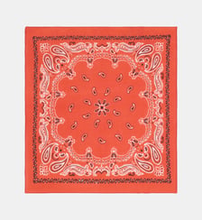 Foulard bandana Twin motif cachemire en coton bio Galeries Lafayette