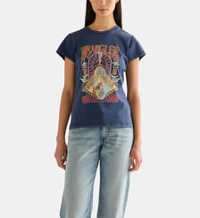 T-shirt droit signature Wrangler