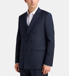 Veste de costume droite Beni croisée laine italienne  Comptoir GL