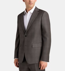 Veste de costume droite Beppe à carreaux en laine italienne  Comptoir GL
