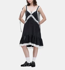Robe courte sans manches détails dentelle Marc Jacobs