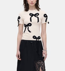 T-shirt droit à détails nœuds Marc Jacobs