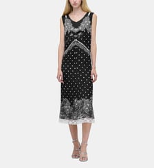 Robe mi-longue sans manches à pois Marc Jacobs