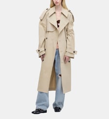 Trench droit mi-long signature Marc Jacobs