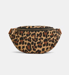 Sac banane Alma léopard coton Galeries Lafayette