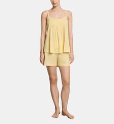 Ensemble de pyjama court droit en coton Hanro