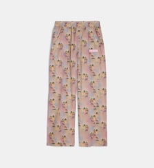 Pantalon souple large motif palmiers en coton Palm Angels