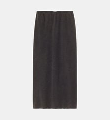 Jupe droite longue en coton mélangé American Vintage