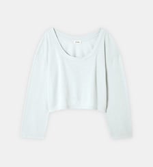 T-shirt droit en coton mélangé American Vintage