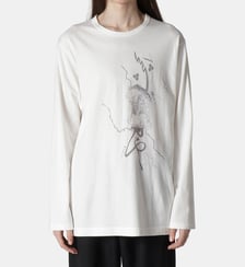 T-shirt ample manches longues fantaisie Yohji Yamamoto