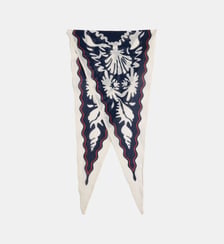 Foulard losange Avana coton bio Galeries Lafayette