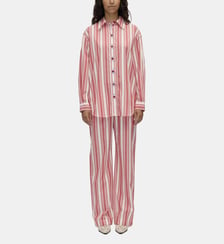 Pantalon rayé en coton Stine Goya