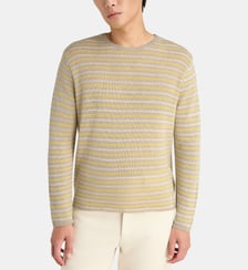 Pull confort Summer rayé maille cachemire Auralee
