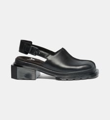 Mules plates en cuir signature Dr. Martens