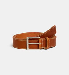 Ceinture Bobby en cuir surpiqué Galeries Lafayette