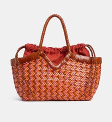 Sac cabas Monet Zig Zag en cuir tressé Vipera