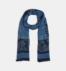 Echarpe légère Aldric paisley laine et soie Galeries Lafayette