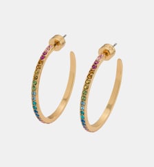 Boucles d'oreilles créoles signature Kurt Geiger London