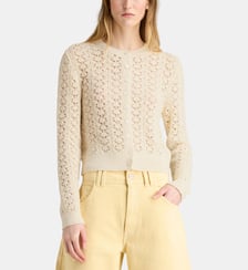 Cardigan ajouré Naya en coton mélangé Nitah