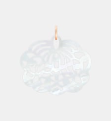 Pendentif - Lotus MOP en or rose et nacre blanche Ginette Ny