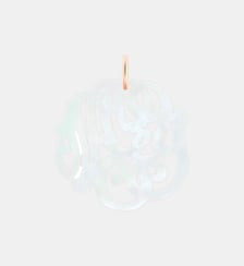 Pendenif - Monogram en or rose et nacre blanche Ginette Ny