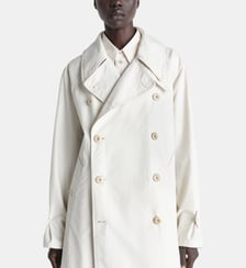 Trench droit en coton fermeture boutonnée Lemaire