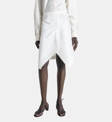 Jupe asymétrique en coton Lemaire