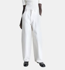 Pantalon large en coton Lemaire