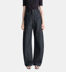 Pantalon arrondi en denim Lemaire