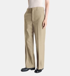 Pantalon droit en laine mélangée Lemaire