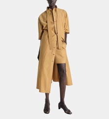Robe longue tube réversible en coton mélangé Lemaire