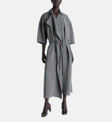 Robe chemisette en soie mélangée Lemaire