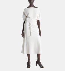 Robe ajustée à manches courtes col bateau Lemaire